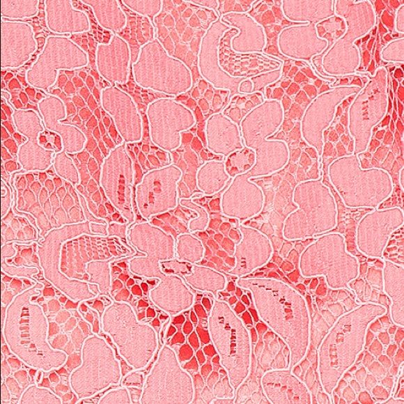 NBD Make Me Blush Pink Floral Lace Mini Skirt - Picture 6 of 11